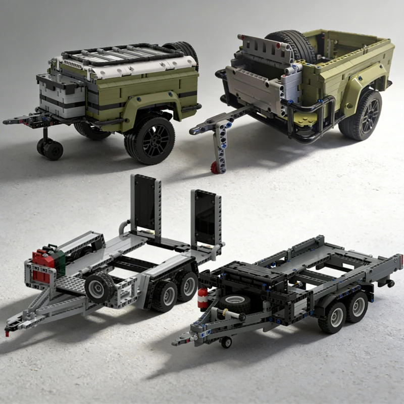 

MOC Creative Camping Off-Road Trailer for 42110 Modular Building Blocks Model DIY Educational Assembly Bricks Toy For Boys Gifts