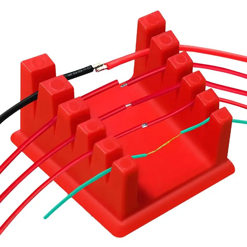 

Welding Station Wire Clamp Cable Soldering Retaining Clip Helping Hands Gadget With Magnetic Base Portable Workbench Solder