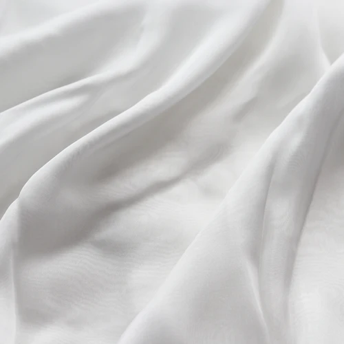 Imagen 2 del producto Tela Chiifon de viscosa de seda blanca transparente, 1 metro, 8mm, pintura de moda, telas artesanales, abalorio de seda DIY, manualidades de decoración de boda