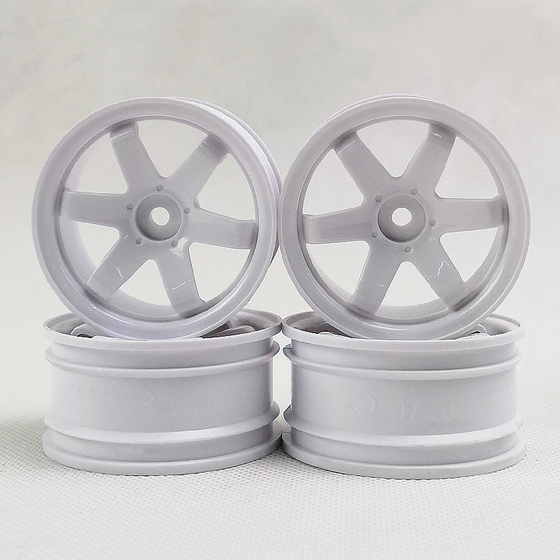 4pcs 3/6/9mm Offset RC Car 1/10 Scale Plastic Wheels Rims Drift On Road Touring Racing Model Hobby