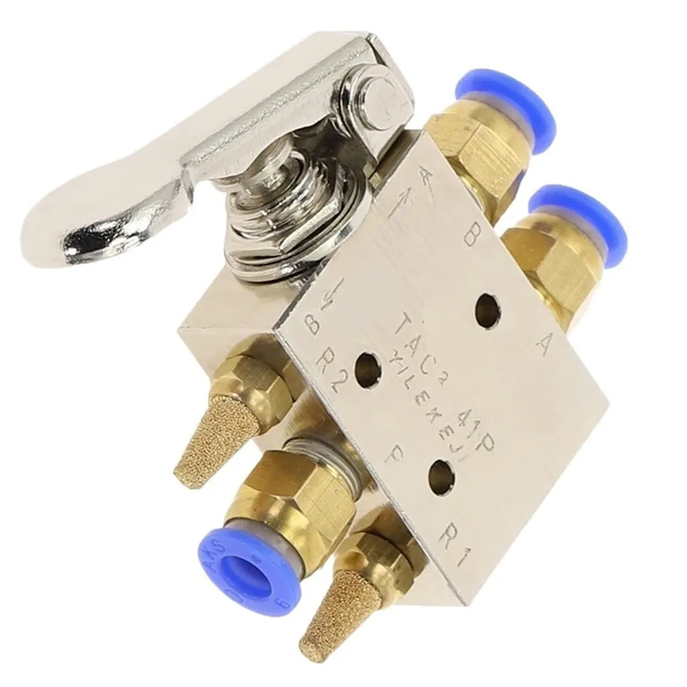 TAC2-41P+34T Pneumatic Valve 2 Position 3Way Mechanical Valve With 6mm Connector Pneumatic Switching Valve