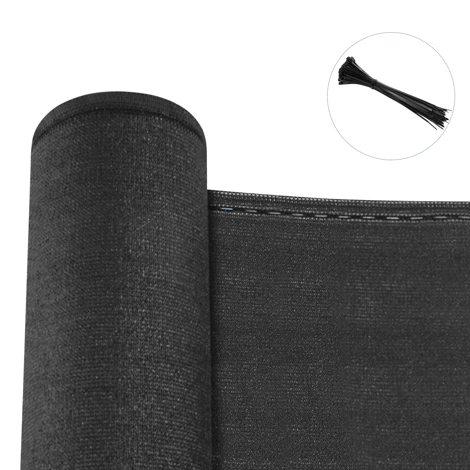 WOLTU Filet de protection solaire imperméable pour jardin, balcon, clôture, protection contre le vent et les UV, écran d'intimité avec attaches pour extérieur