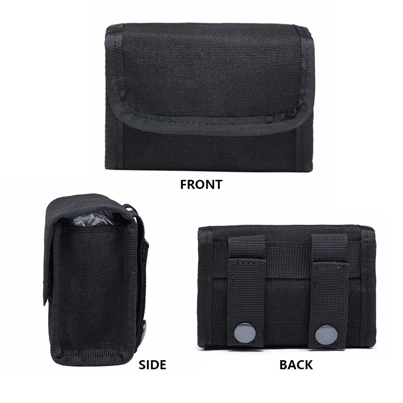 10 Grids Ammo Pouch Tactical Waist Bag 10 Rounds Shot Bags Outdoor Shooting Multi-functional Mini EDC Mag Molle Nylon Pouch