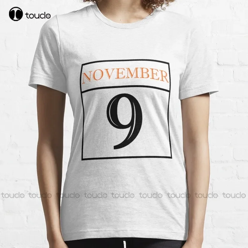 November 9 Colleen Hoover Classic T-Shirt Girls Shirts Tee T Shirts Custom Unisex Tee Digital Printing Breathable Cotton Retro