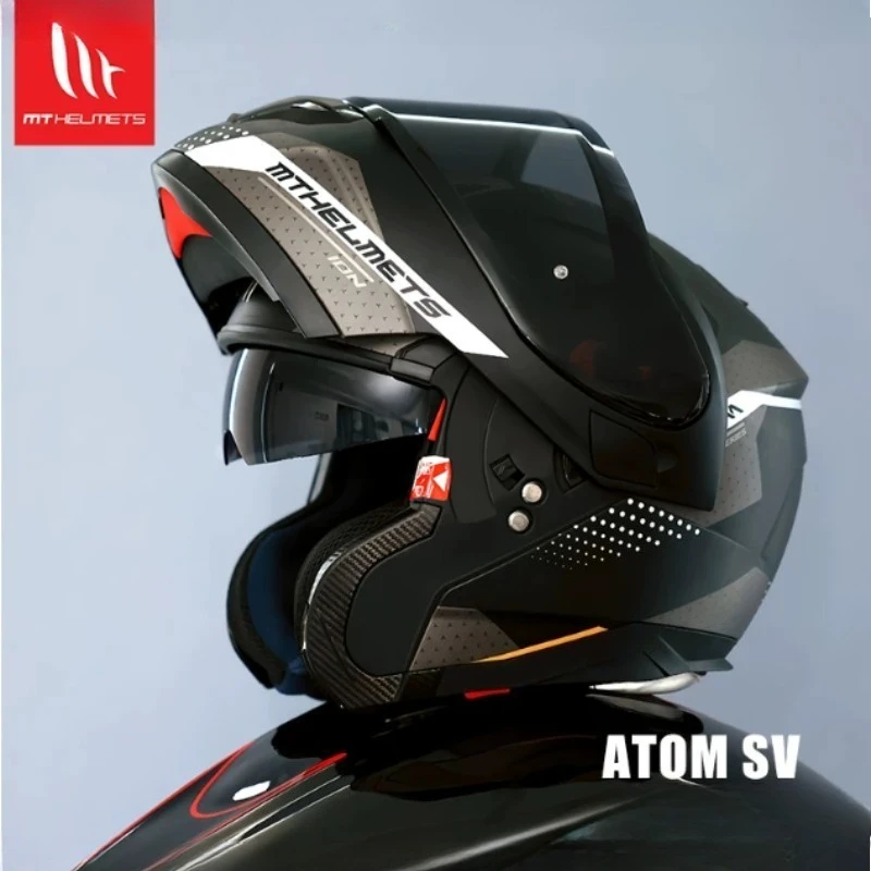 Hot MT Motorcycle Full Face Helmet Double Sun Visor Winter Four Seasons Men Women High Quality Safety Helmets Capacete De Moto