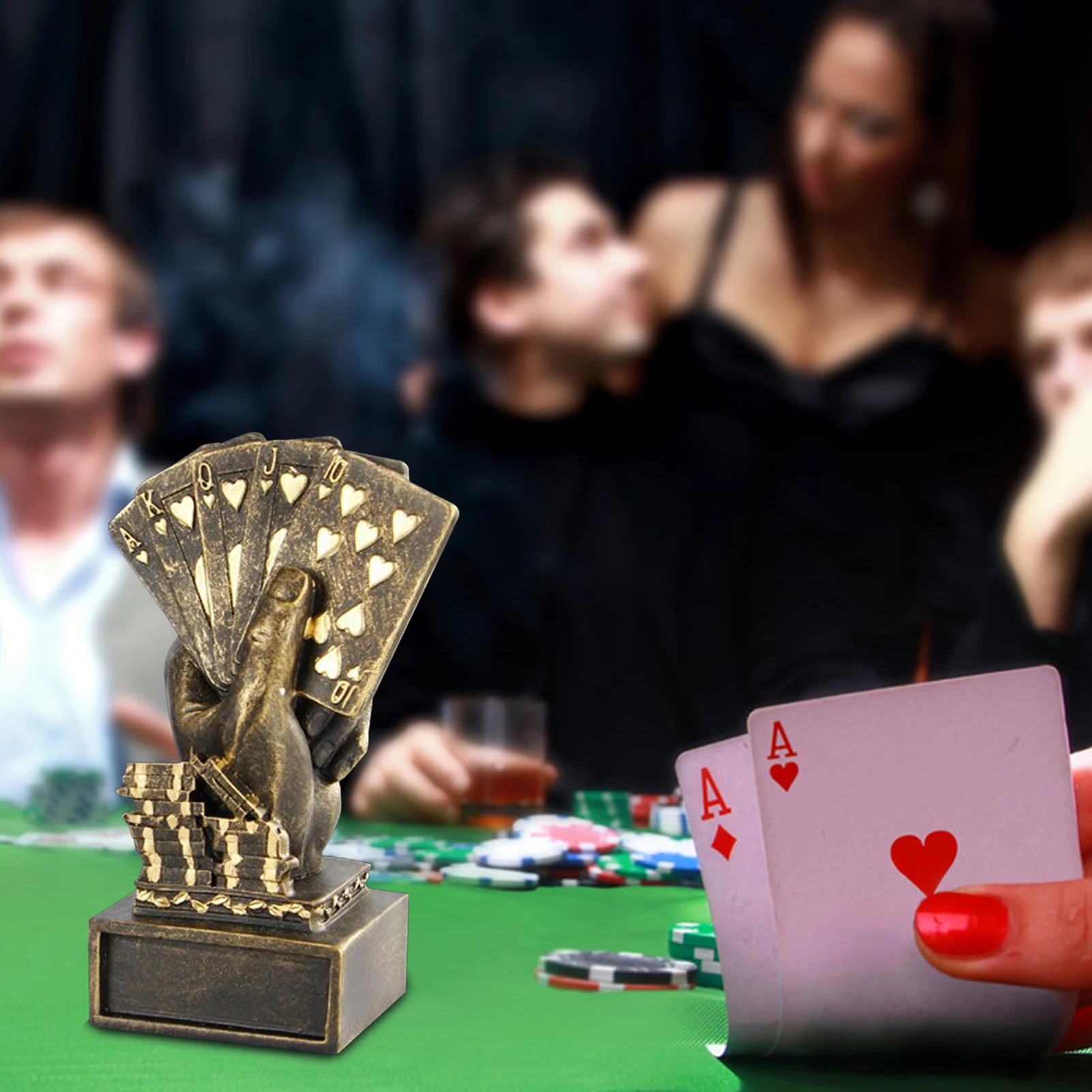 Металлическая покерная карта, турнир, победитель, пальчиковый трофей, кубок казино, покерный трофей, покер, игры, сувениры, победитель, награда, приз, 3 цвета
