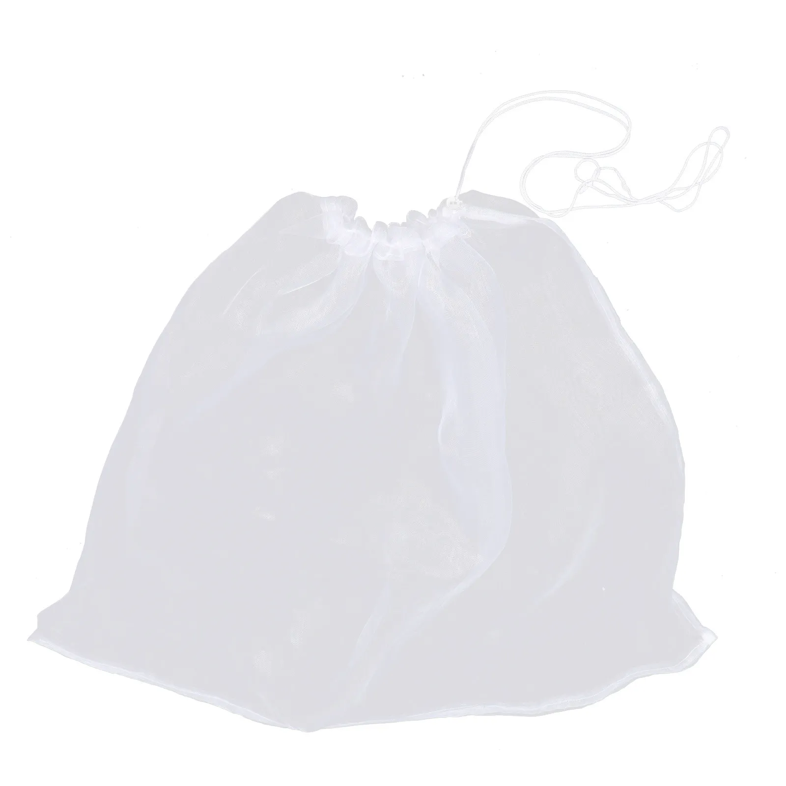 Drawstring Fruit Net Bag Plant Barrier Garden Plant Cover Insect Bird Protection Durable Pe Material Fruit Netting