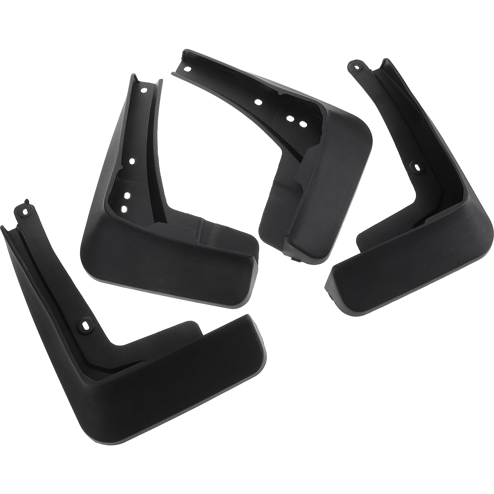 

4pcs Car Mud Flaps Splash Guards Universal Wheel Protection Black Front Rear Plastic Dirt Guard Durable Weather Resistant Easy