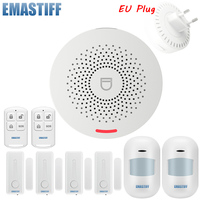 Tuya WIFI Home Alarm System Wireless 433MHz Security Burglar Smart Home APP Door Window Sensor Motion Detector