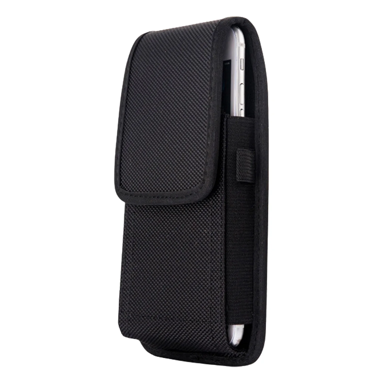 Cell Phone Holster Belt Men Black Phone Holsters Fabric Men Belt Cell Phone Holster Cover Case Pouch Fanny Pack Compatible With