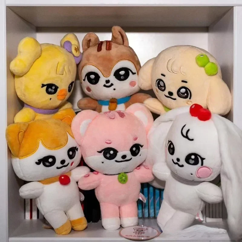 25cm Kpop IVE Cherry Plush Dolls Cute Minive Cheez Soft Anmial Plush Cushion Pillows Home Decorations Fans Collection Gifts