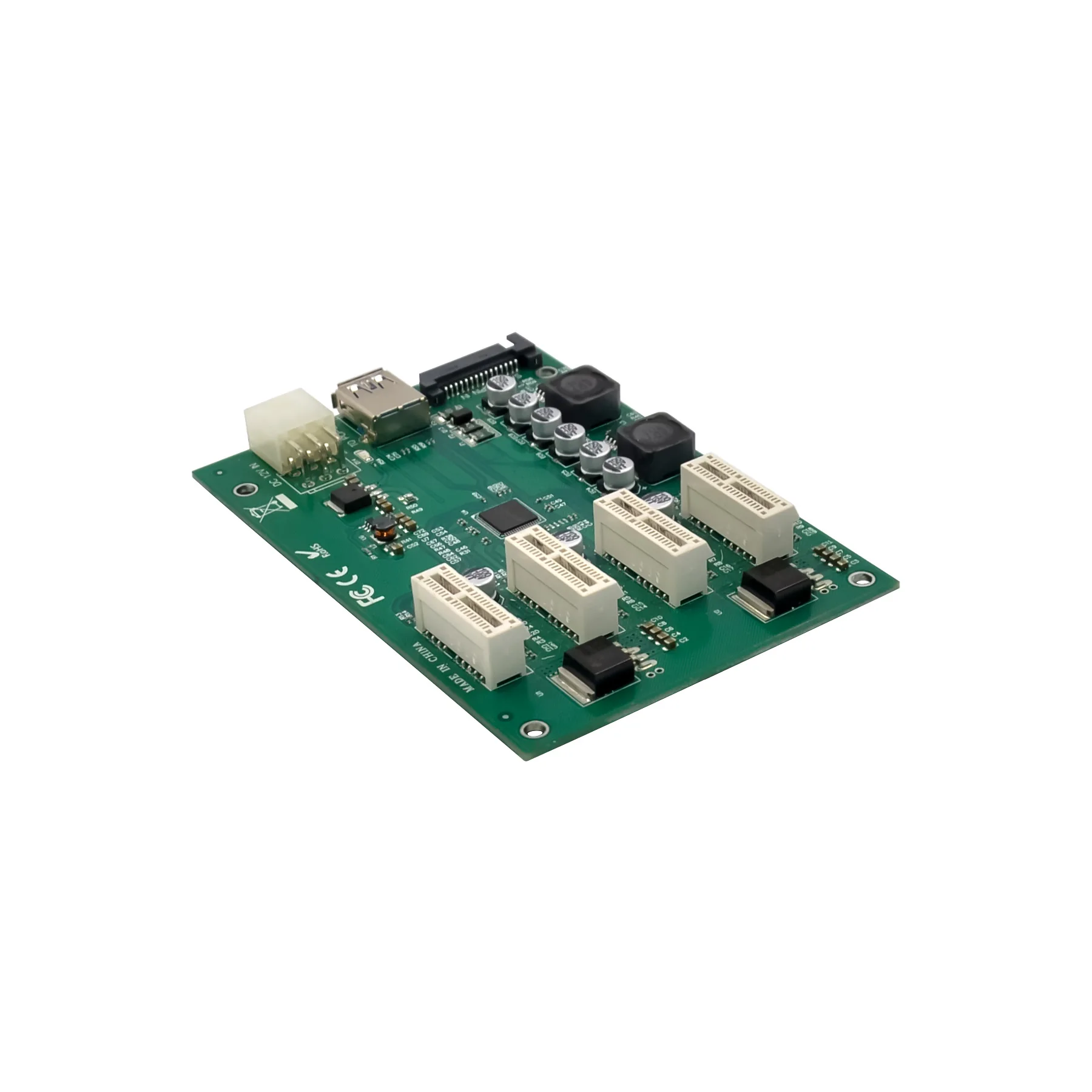 SUNWEIT NEW ASM1184e  PCIe 1X 1 to 4 PCI-E 1X Slot Expansion Riser Card for GPU in Stock