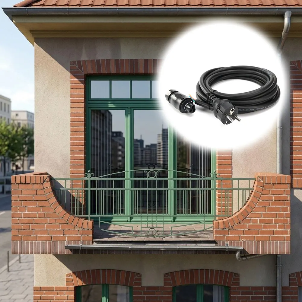 1 Piece BC01-3G1.5-3M H07RN-F Rubber Photovoltaic Power Cord With Connector And Socket For Solar Inverter