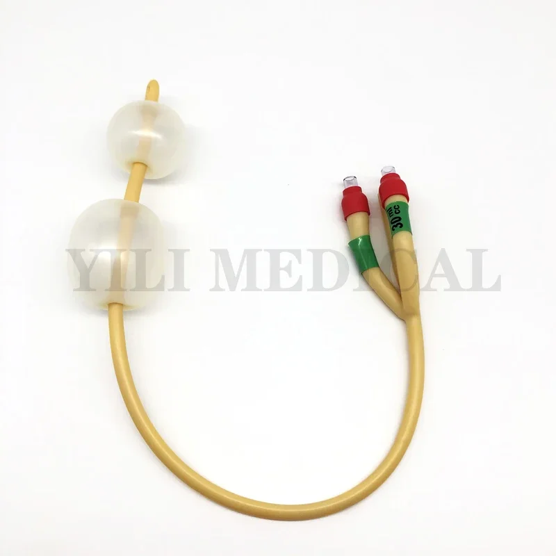 MTS 3 way urethral catheter double balloon latex foley catheter silicone coated sterilized male sex urinary catheter