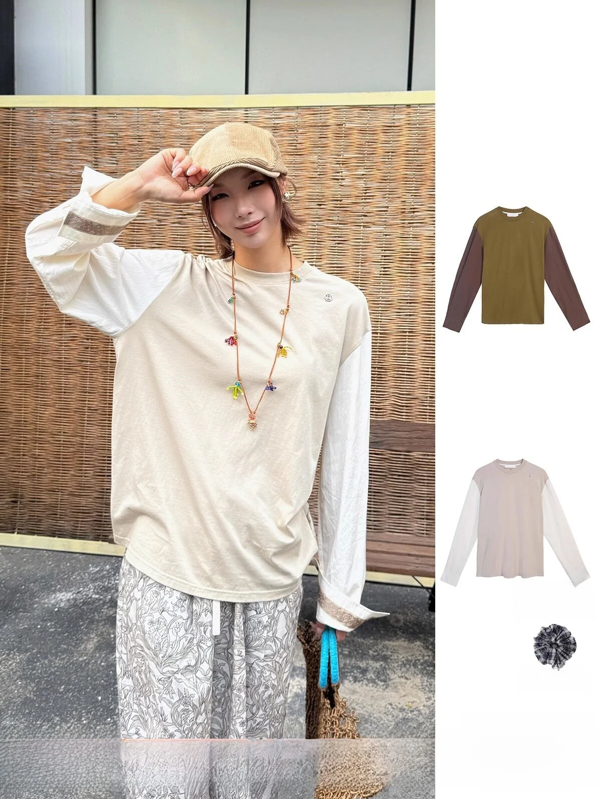 

Брендовая лоскутная футболка Long Sve, повседневная хлопковая футболка 00% дышащая, приятная для кожи, свободная осенняя одежда для женщин