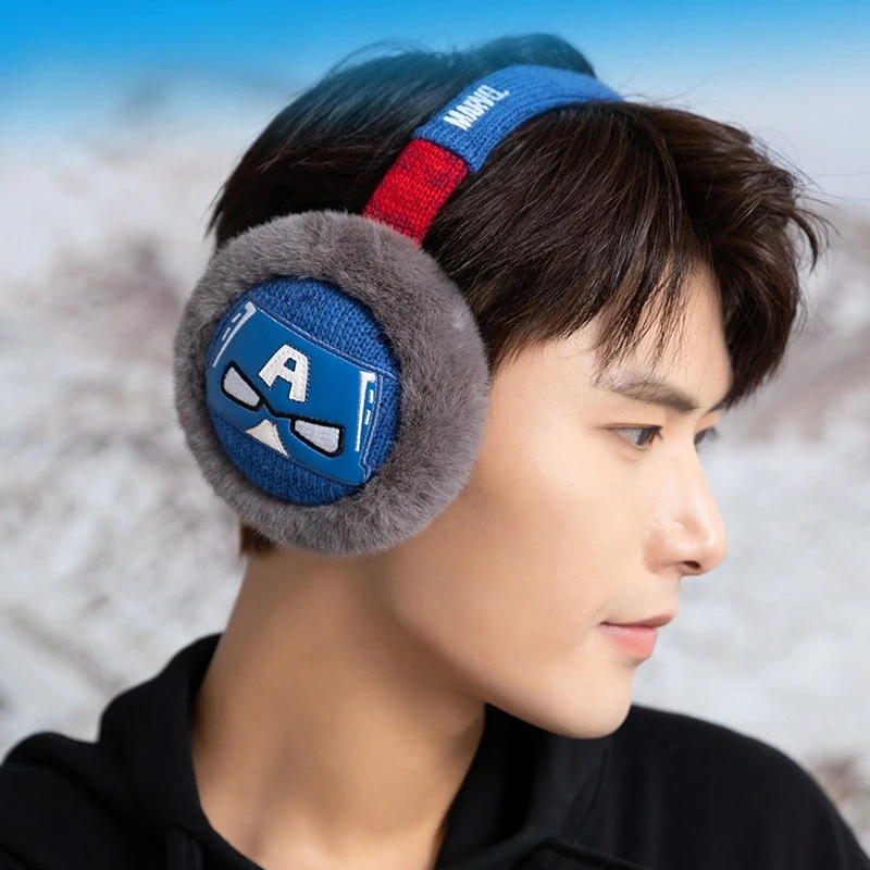 أعجوبة الرجل العنكبوت غطاء للأذنين المنتقمون الأبطال الخارقين الدافئة أفخم الحياكة الصوف الشتاء آذان دافئة يندبروف الرجال النساء الصبي هدايا عيد ميلاد