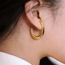 1 Pair of Simple Elegant and Versatile Retro Fashion Geometric Earrings