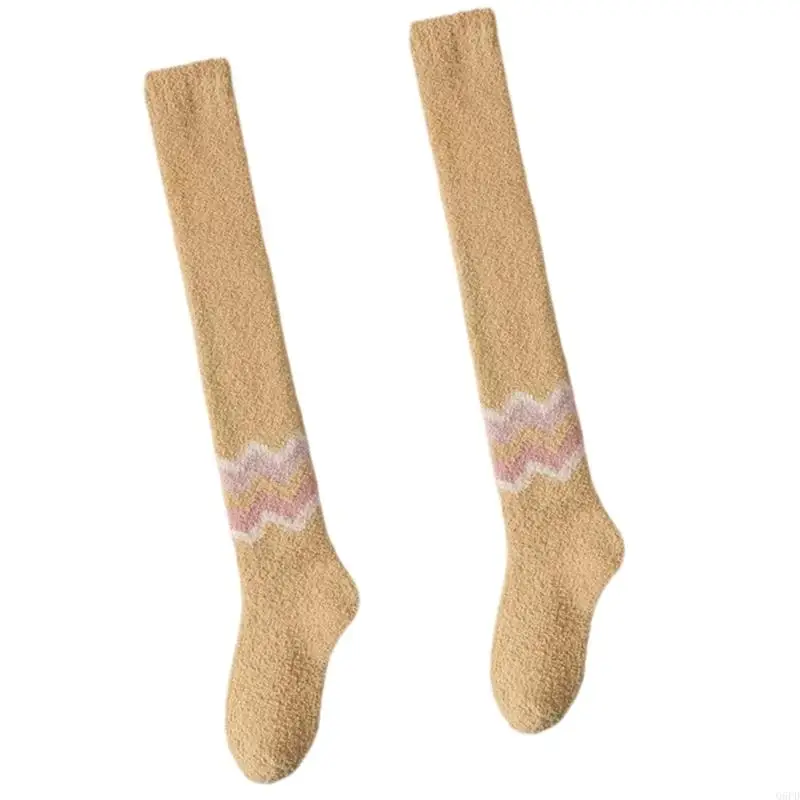 جوارب الحمل مرونة الحرارية الركبة عالية الجوارب الأمومة الشتاء الدفء دعم لينة لراحة الحوامل ملابس خاصة #5