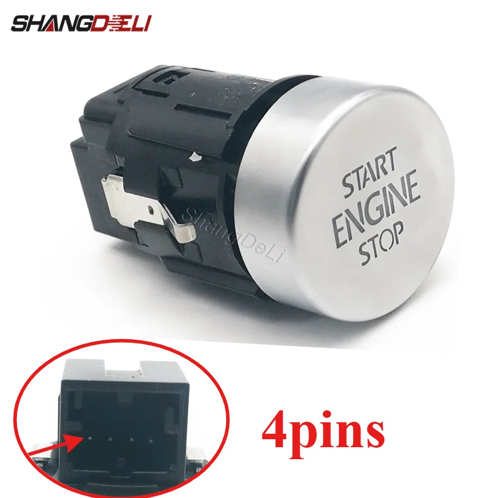 

5N0959839 One Click Engine Start Ignition Button For Golf 7 MK7 For Passat Ignition Switch Replacement Trim