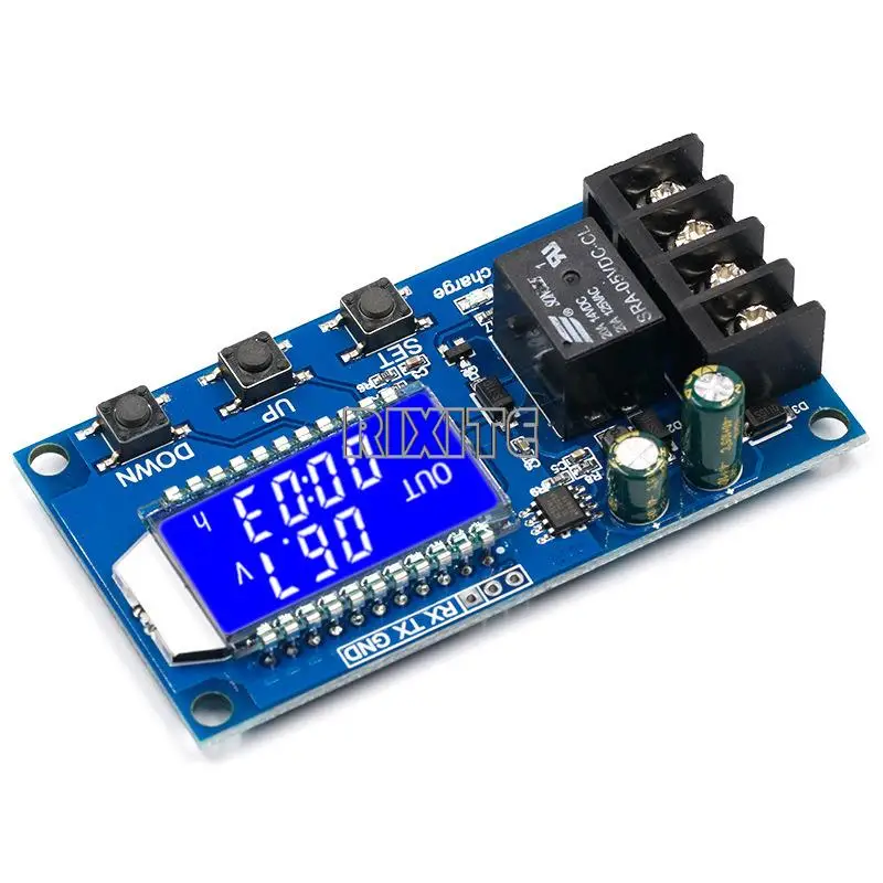 6-60v 10A Lithium Battery Charge Control Module Controller Protection Board with Overcharge Protection Switch XY-L10A