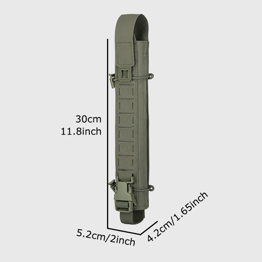 Tactical C4 Slap Charge Pouch MOLLE Multi-Purpose Accessory Bag Single-Unit Long Strip Tool Storage Pack for Crowbars Hammers