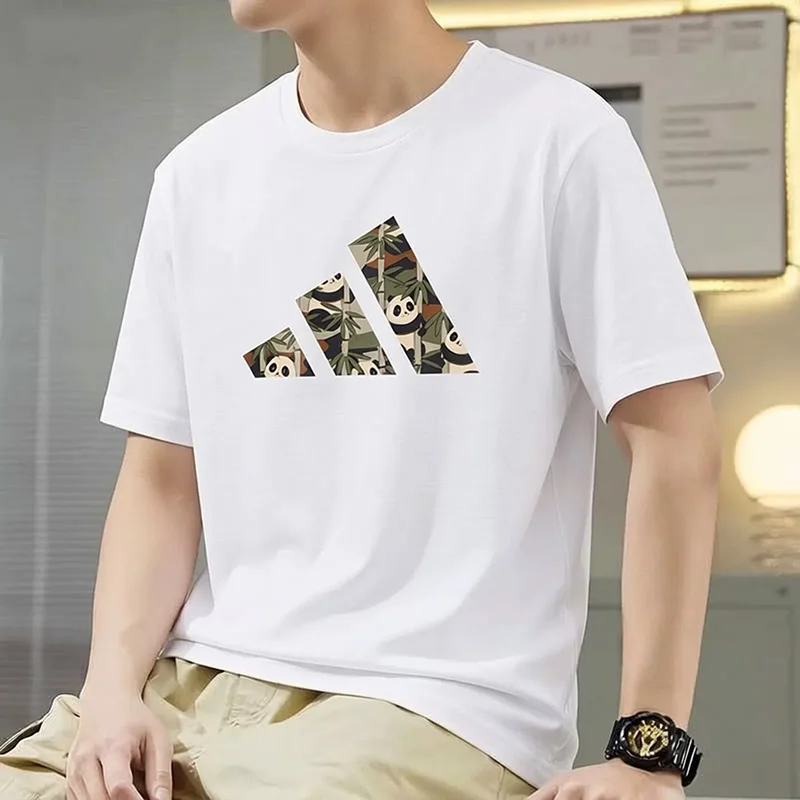 Adidas short-sleeved men's clothing 2026 summer new style running sports casual round-neck T-shirt KB4850