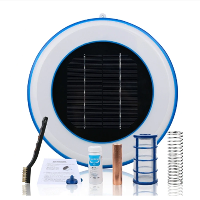 

Solar Pool Ionizer Copper Silver Ion Swimming Pool Purifier Algae Resistance Lower Chlorine Outdoor Swim Purifier