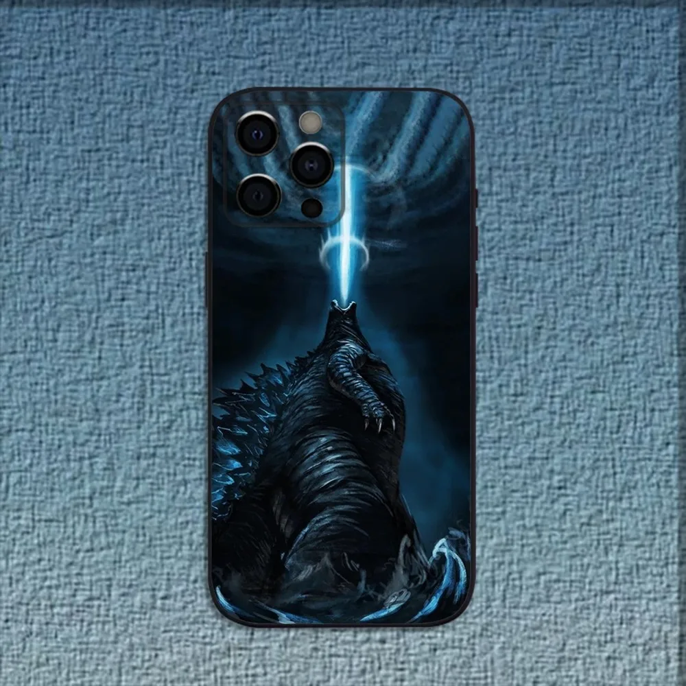 Japan Monster-G-Godzillas Phone Case For iPhone 16,15,14,13,12,11,Pro,X,XS,Max,XR,Plus,Mini Soft Black Cover