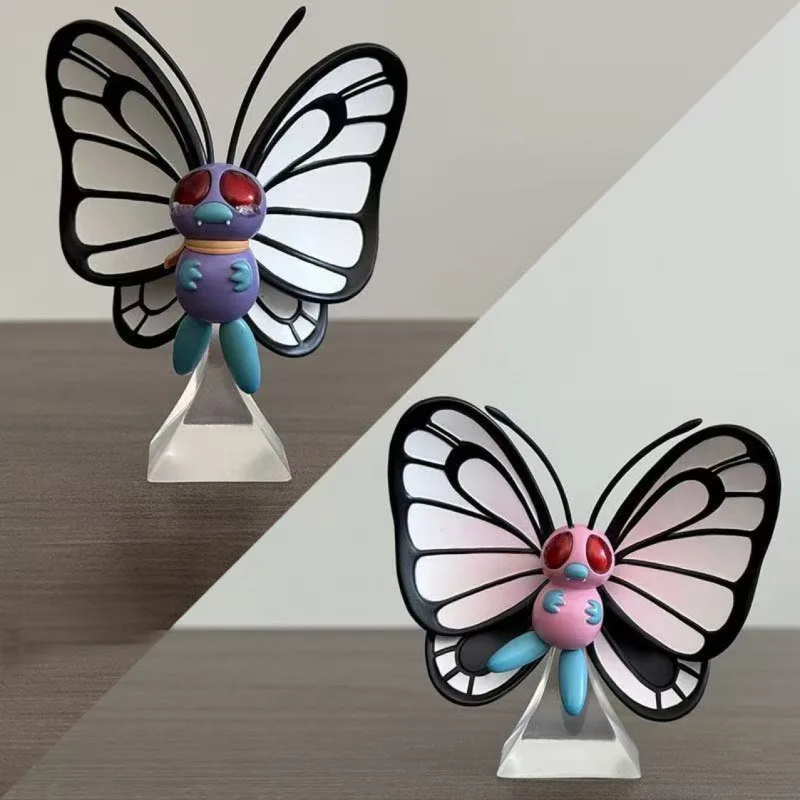 Pokemon Butterfree Model Anime Karakter Figuur Cartoon Desktop Decoratie Ornamenten Kinderspeelgoed Standbeeld Kerstcadeau