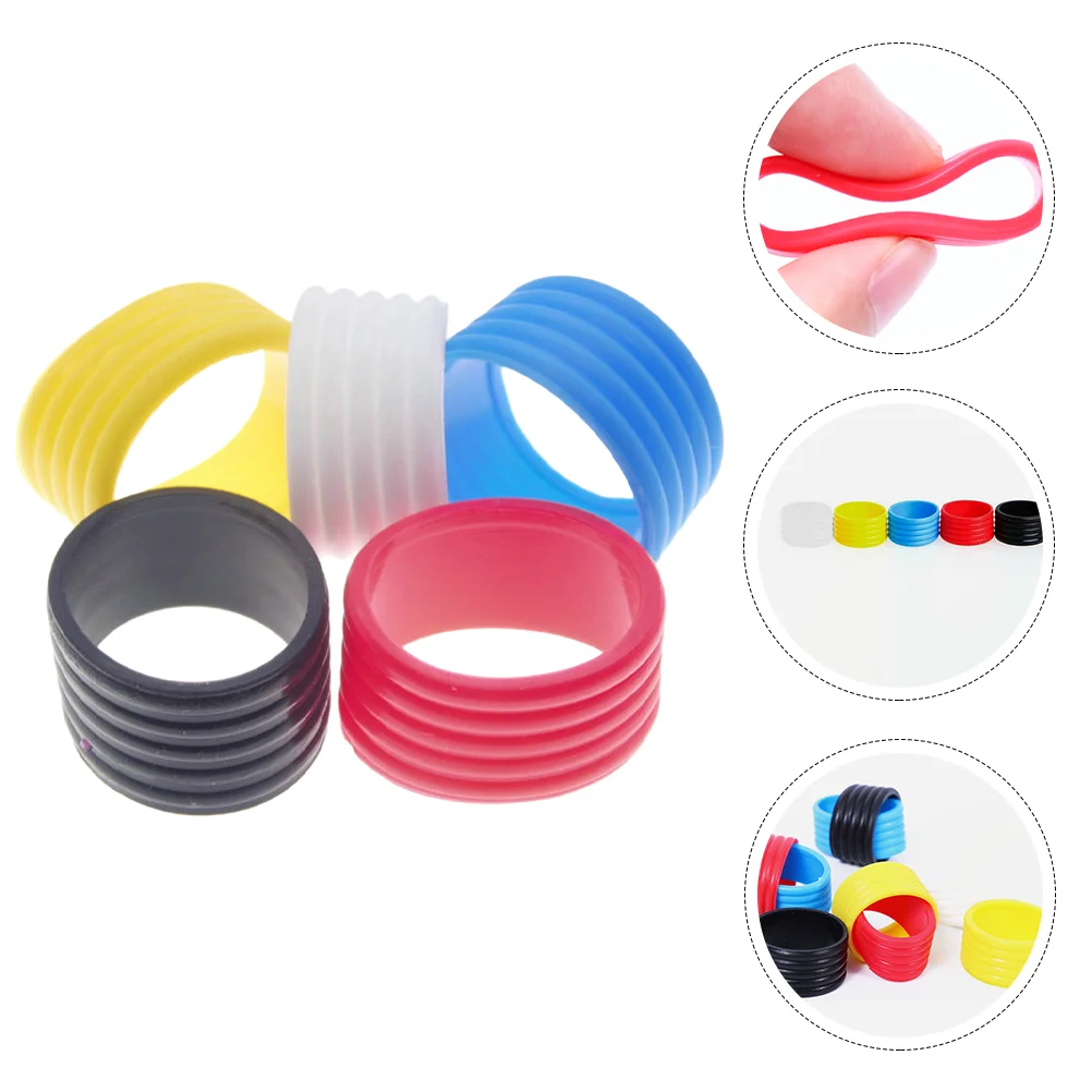 

5 Pcs Badminton Shuttlecocks Tennis Racket Grip Ring Reusable Silicone Overgrip Protector Sports Elastic Band Small