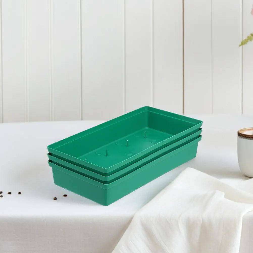 9Pcs Floral Foam Base Holder For Wedding Flower Arrangements Party Decor Green Tray Rectangular Block Event
