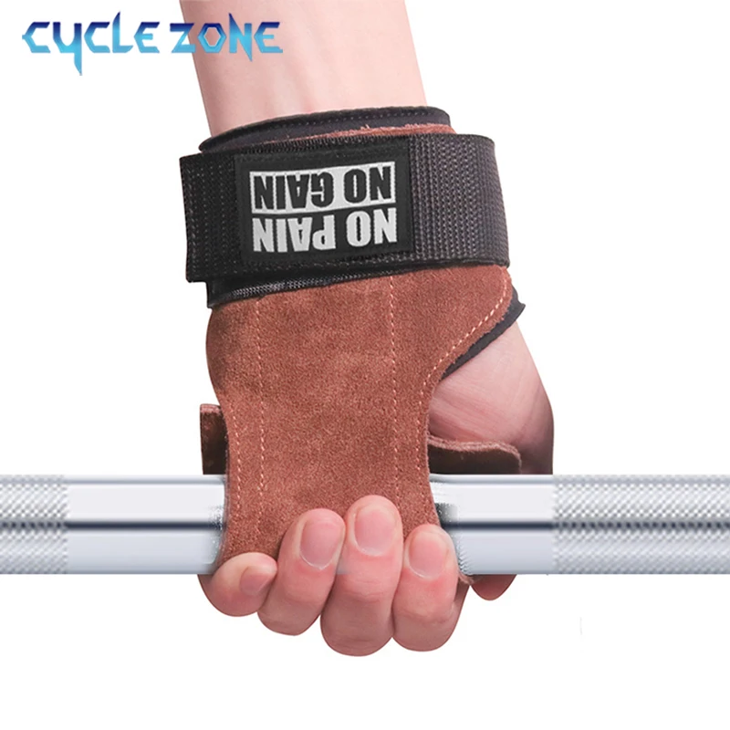 

Cowhide Gym Gloves Fitness Weightlifting Glove aGrip Anti-Skid Workout Gloves Pad Palm Protector Strap Dumbbell Glove Equipment