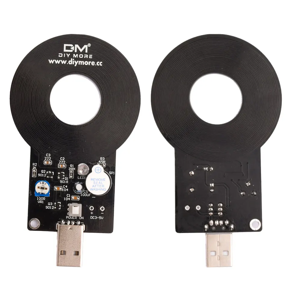 DIY Kit Metal Detector Kit Electronic Kit DC 3V-5V 60mm Non-contact Sensor Board Module DIY Electronic Part Metal Detector