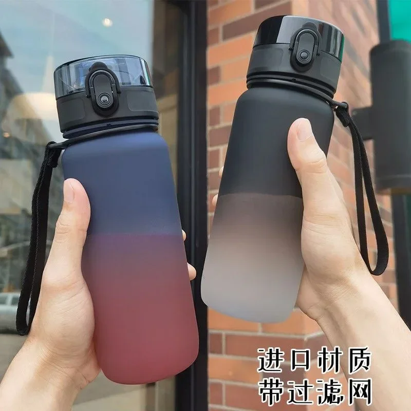 1 Liter/500ml/650ml PC Water Bottle Motivational Sports Bottle Leak Proof Plastic Drinking Cup Outdoor Travel Gym Fitness Jugs