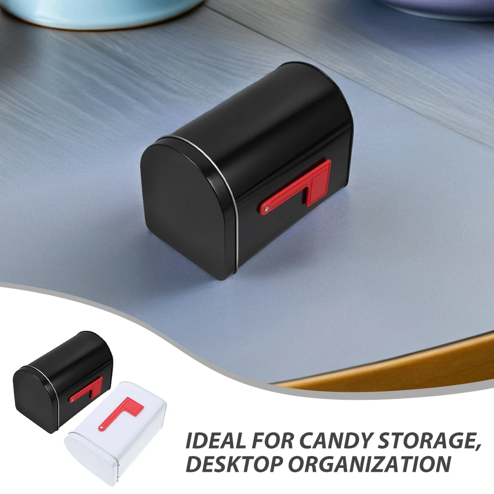 2 قطعة صندوق بريد الحلوى صغير صفيح تخزين الحاويات عطلة ديكور صندوق معالجة معدني منضدية حامل ديكور صندوق بريد الحلوى