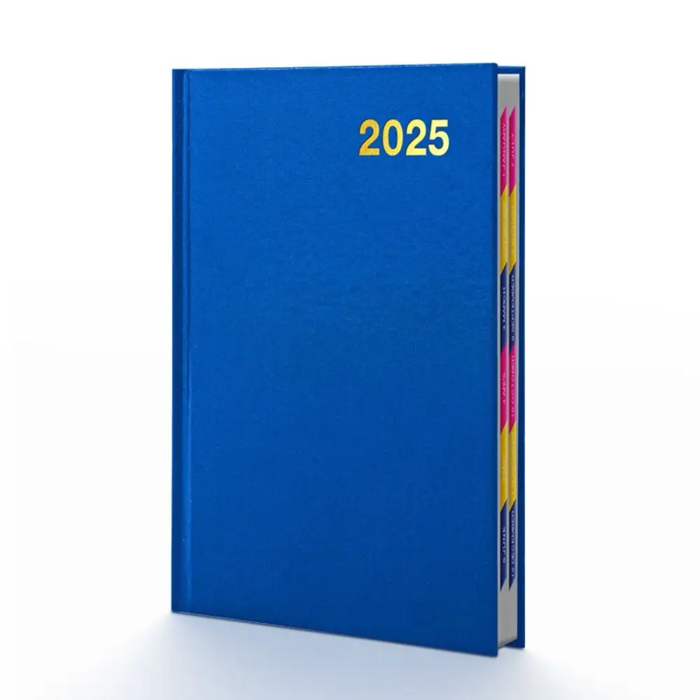 2025 A5 PU Portable Agenda Book English Calendar Book Notepads Creative Daily Planner Reminder Desktop Date Calendar Diary