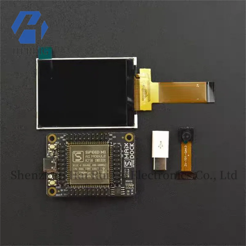 مجموعة تطوير M1 Dock AI مع وظائف مختلفة بما في ذلك كشف الوجه والتعرف على الكلام والتعرف على الأشياء الملونة.