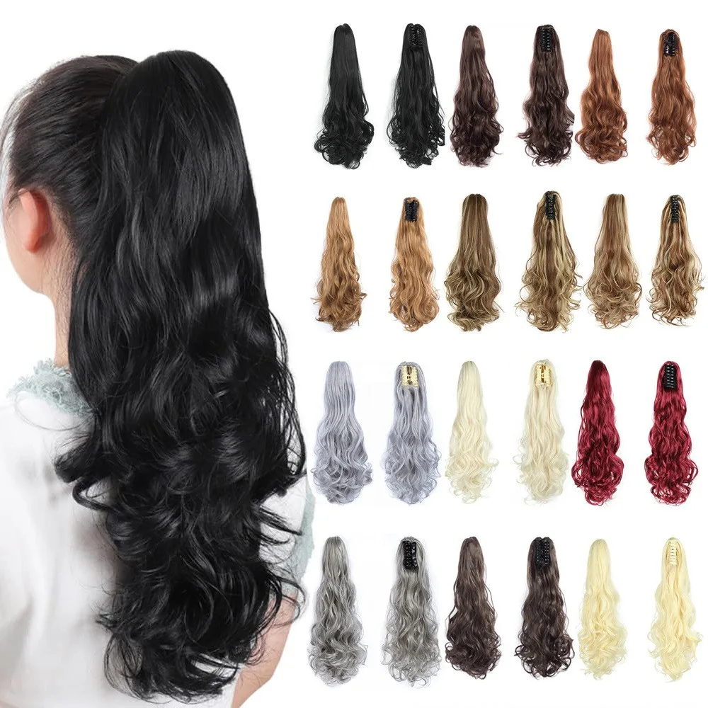 Synthetic Ponytail Extension Claw Clip in Hair Asia 22