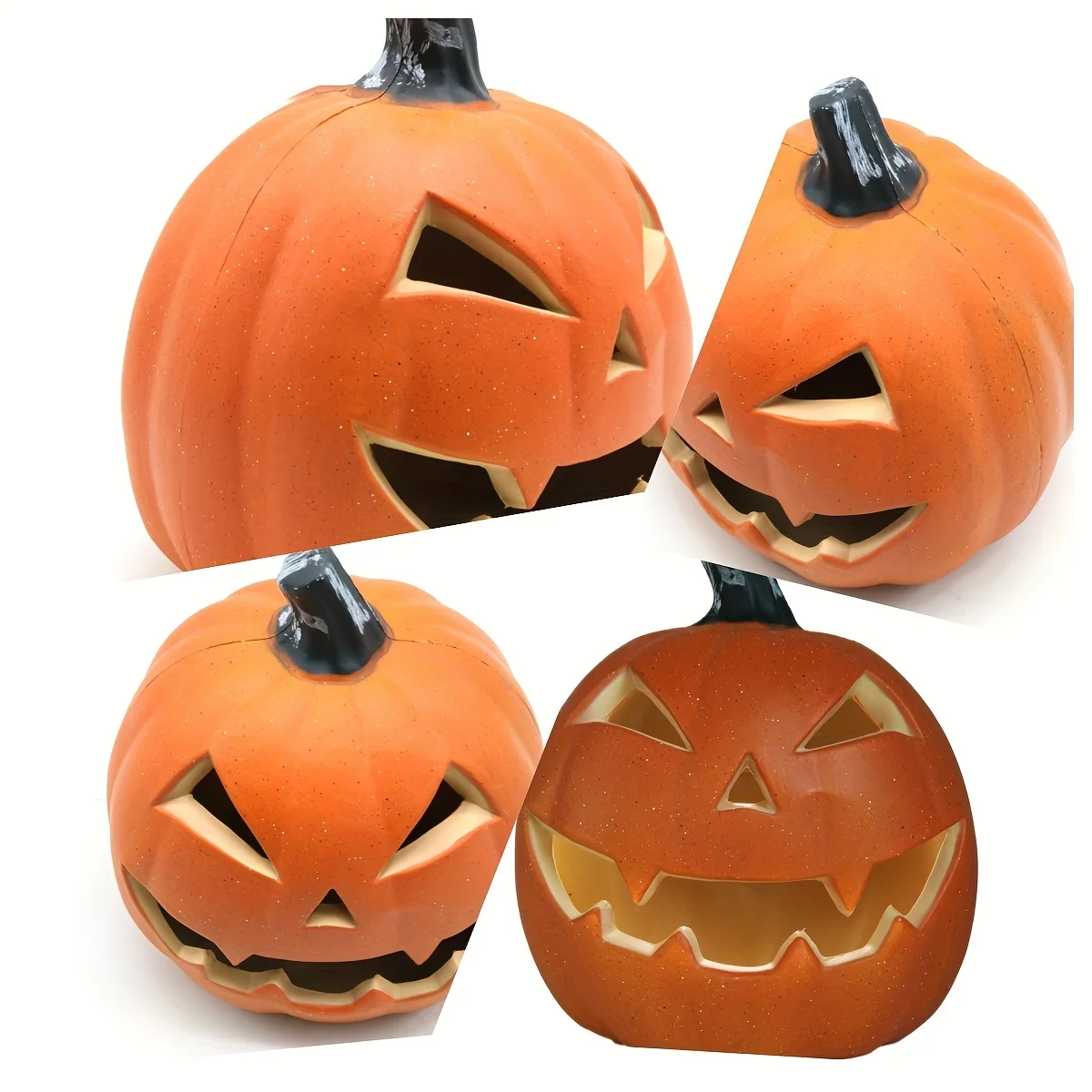 Halloween Pumpkin Lantern Halloween Scene Decoration Funny Pumpkin Lantern Glowing Hollow Pumpkin