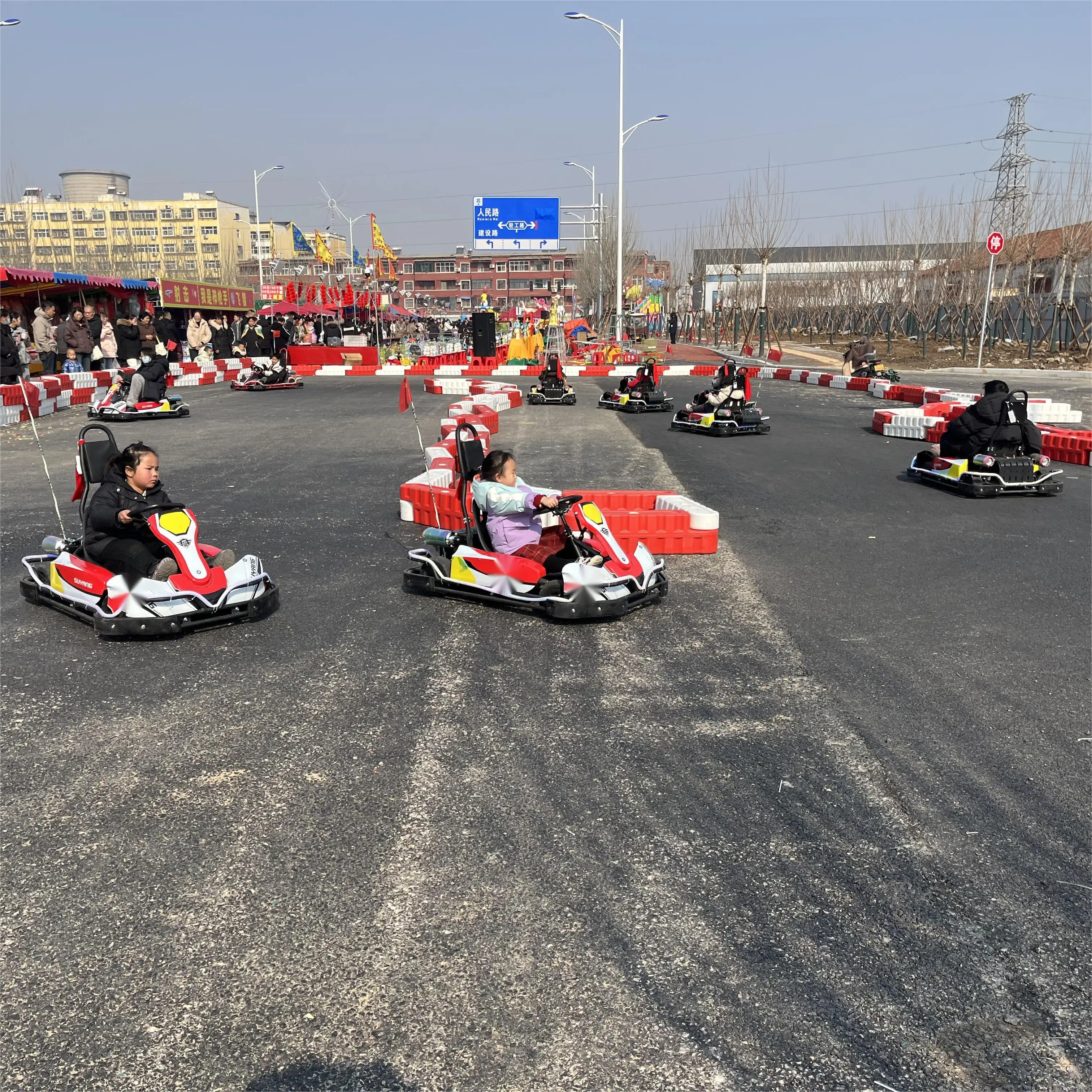 China Factory Two Seats Engine Type  Low Price Cheap Go Kart for Sale Amusement Bumper Cars
