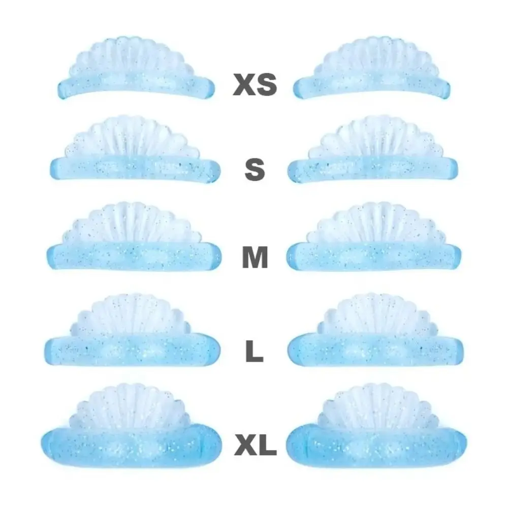 5Pairs Applicator Tools Silicone Eyelash Perm Pads 3D Eyelash Curler Accessories Reusable Sticky Lashes Rods Shell Style