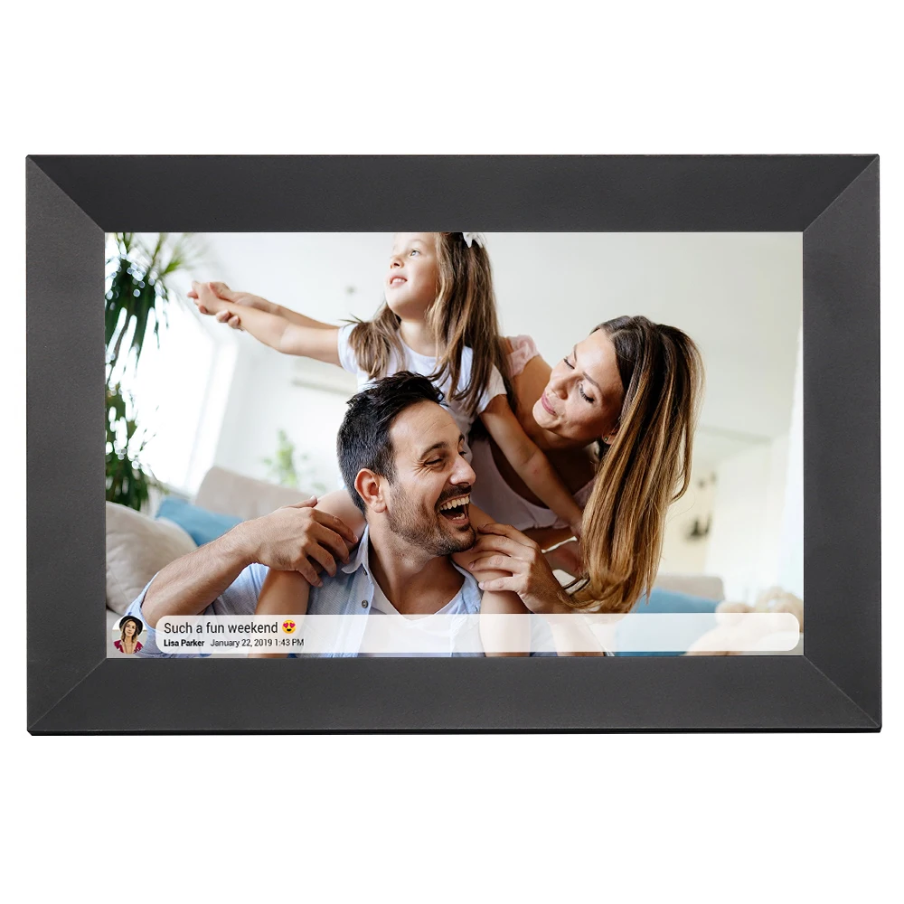 Frameo 10.1 Inch Digital Picture Frame Smart Wifi Electronic Photo Frame with IPS HD Touch Screen Gifts for Mom