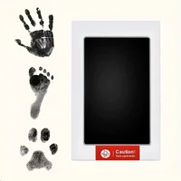 1 Set Baby Handprint Footprints Ink Pads Safe Non-toxic No-Touch Skin Inkless Inkpad Kits Pet Cat Dog Paw Prints Souvenirs Gifts 4