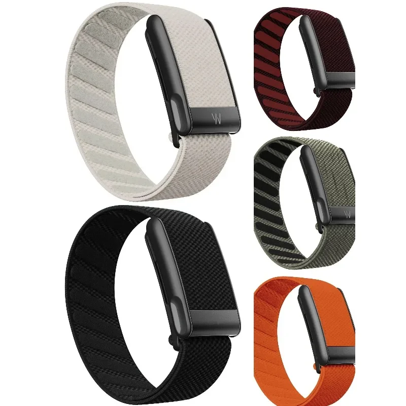 Accessories Suitable for Whoop 5.0 MG Wristband Strap, Nylon Woven Elastic Sports Replacement Strap, W Logo Metal Simple Gift