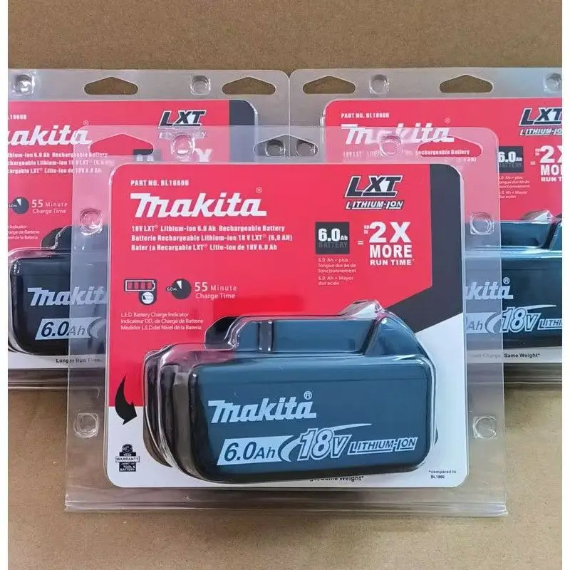 

100% original Makita 18V 6.0Ah Rechargeable Battery ,For Makita BL1830 BL1830B BL1840 BL1840B BL1850 BL1850B Power Tools