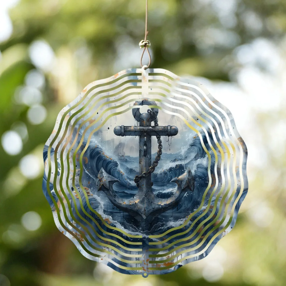 Outdoor Metal Wind Chime Sea Theme Garden Decor
