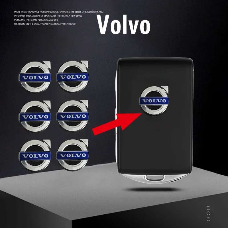 Autocollants de voiture Volvo, emblème de coque de clé dédié pour Volvo Xc60 Xc90 V40 V60 S60 V50 V90 S80 C40 XC40 V70 XC70 C30 EX90 C70
