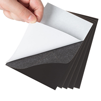 5 Sheets 4R Adhesive Magnetic Sheets 16Mil Flexible 4x6 Inch Magnet Sticker Paper for Home & Office Use