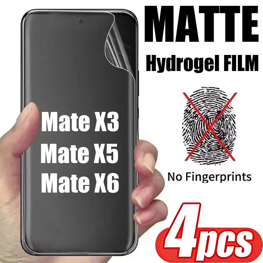 4PCS Matte Hydrogel Film for Huawei Mate X6 Screen Protector for Huawei Mate X3 X5 Soft Protective Film Not Glass