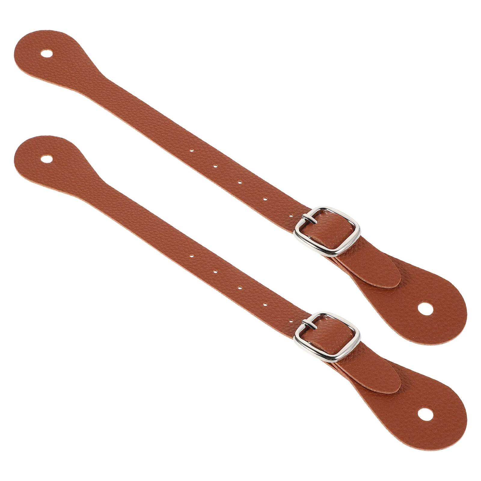 2Pcs Adjustable Equestrian Spur Straps Durable Riding Gear Lightweight Portable Horse Accessories Spurs Belt Buckle Western
